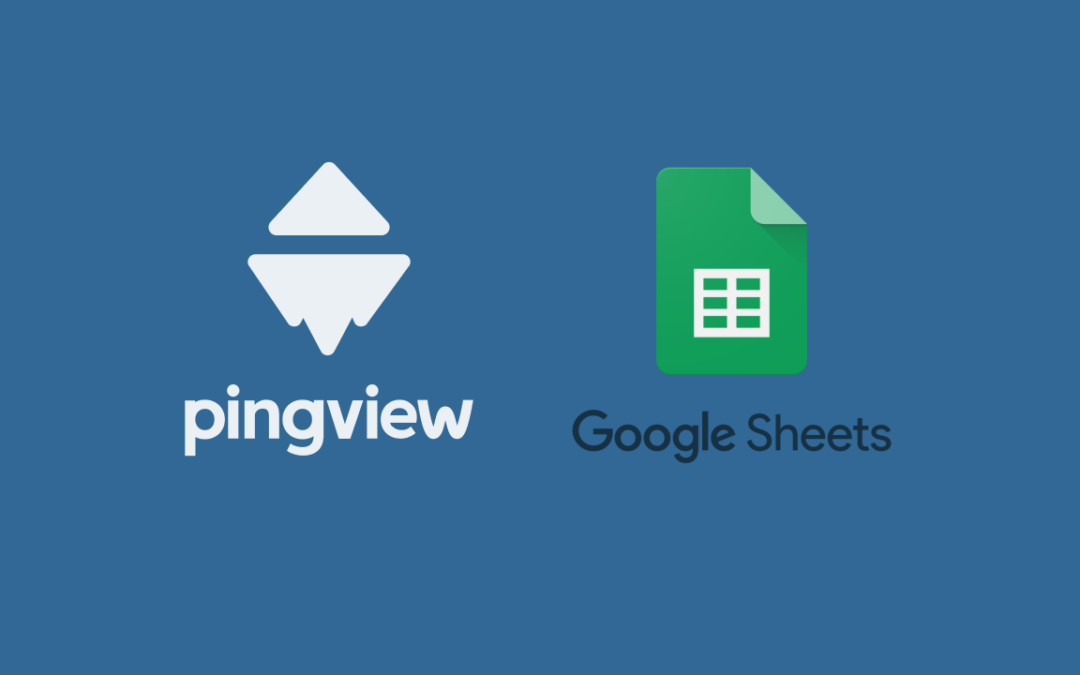 Pingview & Google Spreadsheet